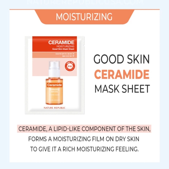 NATURE REPUBLIC [MOISTURIZING] GOOD SKIN MASK SHEET - CERAMIDE - Picture 2 of 5